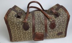 CÉLINE - Bolsa de viagem vintage de couro. Autentica. Medindo: 26 x 38 x 50 cm