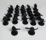 Colecionismo - 26 (Vinte e seis) soldados em metal. Medindo: 3,5 cm