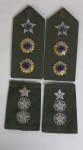 Militaria -Duas ombreiras de Tenente Coronel do Exército. Medindo: 14 X 6 cm.