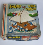 Brinquedo ESTRELA - Smurf, vira virou. Incompleto. Caixa no estado.