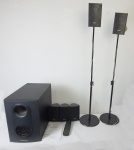 Conjunto caixas de som Pioneer S-FCRW210-K composto de 2 REAR SPEAKERS com tripé, 3 FRONT/CENTER SPEAKER, 1 SUBWOOFER. Made in USA. Funcionando. Este item não pode ser enviado pelos correios.
