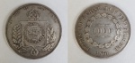 Numismática, Moeda em prata, Brasil império, 1000 reis, do de 1860. MBC.