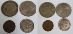 Numismática, 4 (Quatro) moedas portuguesas.