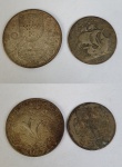 Numismática - 2 (Duas) Moeda portuguesas, sendo 10 escudos de 1954 e 5 escudos de 1933.