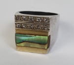 Anel em prata de lei. Aro 18