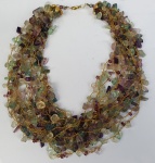 Bijuteria fina - Colar de pedras semipreciosas. Medida aberta: 36  cm.