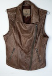 Le Lis Blanc - Colete em couro legítimo. Tamanho G. Medindo: 47 cm.