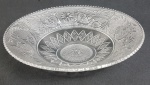 Saladeira em vidro artístico, modelo Baccarat arabesque. Medindo: 30 cm.