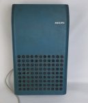 Philips - Antiga vitrola na cor azul. Medindo: 34 X 21 X 11 cm. Funcionamento desconhecido.