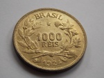 V#128 - ANTIGA MOEDA DO BRASIL ( REPÚBLICA ) 1.000 RÉIS DO ANO DE 1924 PEÇA EM EXCELENTE ESTADO DE CONSERVAÇÃO
