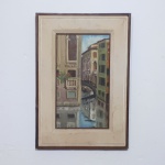 M. SUBKLEW - "Veneza", óleo sobre tela, 32 x 17, assinado e datado de 1978. Perdas na pintura. 46 x 31cm.