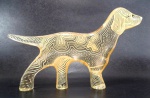 PALATNIK – Escultura cinética representando cão em resina de poliéster de manufatura Abraham Palatnik. Medindo 14 cm de altura por 22,5 cm de comprimento. 