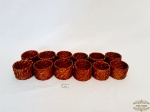 12 Argolas para Guardanapo em Ratam. Medidas 5 cm diametro