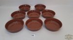 jogo de 8 cumbucas em plastico rigido.Medida 16cm diametrox3 cm