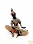 Escultura  divindade Indiana em metal pesado. Medida 18 cm altura
