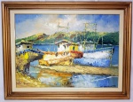 CARVALHO DE CASTRO- ´´MARINHA ´´- Bela pintura executada á óleo sobre tela com o tema marinha medindo 50 x 70CM, assinado no C.I.D. Acompanha linda moldura medindo 65 x 85CM. Excelente estado de conservação. NOTA: Pintor e desenhista, Antonio Carlos Carvalho de Castro nasceu em São Paulo. Assinava Cacau (até setembro de 1993). Atualmente assina Carvalho de Castro. Estudou pintura na Associação São Bernardense de Belas Artes, SP (1979) onde ganhou uma Medalha de Ouro ainda como aluno. Teve como mestres Paulo Marinho e Moro. Realizou exposição individual em São Bernardo do Campo (1982). Participou de muitas mostras coletivas e oficiais em: São Bernardo do Campo, SP (1981 a 1983, 1985 a 1987, 1989 a 1991); Diadema, SP (1985); Paranapuã, SP (1986); Guaíra, SP (1987); Itatiba, SP (1989); Santo André, SP (1991); Guarujá, SP (1991); Itanhaém, SP (1991); Embu, SP (1992) e, no exterior: Bolívia, Chile, México, Portugal, Espanha, Itália e Japão. Foi premiado em Santo André, SP (1991) e em São Bernardo do Campo, SP (prêmio Nossa Gente). JULIO LOUZADA VOL. 6, PÁG. 217.