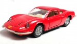 Ferrari Dino vermelha em ferro 12 cm aproximado