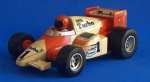 F1 McLaren Senna plástico duro anos 90  13 cms, no estado