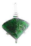 Bomboniere em double color verde com puxador translúcido. Medida 14x19cm.