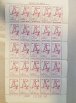 BRASIL - folha completa contendo 25 selos de 1961
