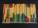34 lápis de propagandas diversos