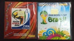Dois álbuns completos: Fifa World Cup Brasil 2014 e South Africa 2010 com as 4 figurinhas Visa