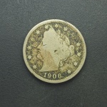 USA - 5 cents PRATA 1906