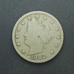 USA - 5 cents prata 1902