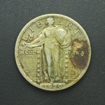 USA - Quarter Dollar Prata 1920