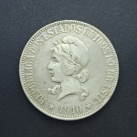 1000 réis 1910 prata x gramas, excelente estado de conservação
