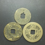 CHINA - 3 moedas chinesas de 1700 a 1800