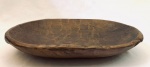 Gamela oval em madeira. Med. 10x50x34 cm.