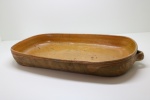CERÂMICA - 1 travessa oval. Med. 7x49x30 cm. Bicado.