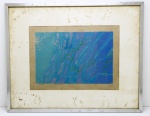 QUADRO - FAYGA OSTROWER - Serigrafia, envidraçada e emoldurada, assinada, datada e seriada a lápis. Med. 21x32 cm e 44x54 cm. "OSTROWER 70", Série 56/60.