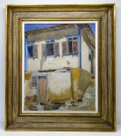 RENÉE LEFÈVRE (1910-1996) - "Ouro Preto", assinado, localizado e datado 1933. Bela moldura. Med. 33x25 cm e 50x41 cm.