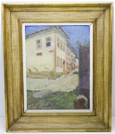 RENÉE LEFÈVRE (1910-1996) - "Velha Casa Colonial - Ouro Preto", assinado, localizado e datado 1933. Bela moldura. Med. 39x32 cm e 55x48 cm.