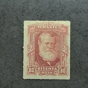 Império - D. Pedro - 80 réis - 1877/8 - Nº40 - catálago marca R$350,00