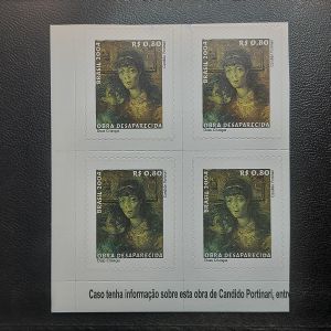 Candido Portinari - Obras Desaparecidas - 04/04/2004 - 830 - Duas Crianças - Quadra sem carimbo