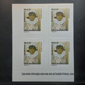 Candido Portinari - Obras Desaparecidas - 04/04/2004 - 829 - Negrinha - Quadra sem carimbo