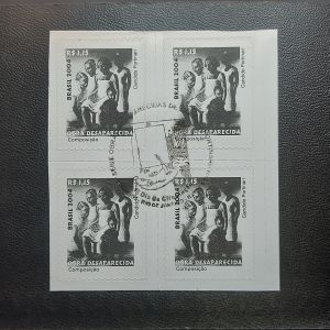 Candido Portinari - Obras Desaparecidas - 832 - Composição - Quadra com carimbo de 1º dia