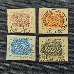 Exposição Filatélica Nacional - Rio de Janeiro -16/09/1934 - C70/C71/C72/C73/ - Usados - catálago marca R$660,00