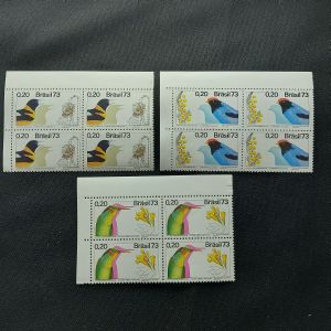 Flora e Fauna - 27/05/1973 - CO781/782;783 - Serie em quadra