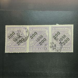 Jornais Sobreestampados - Tira 3 selos