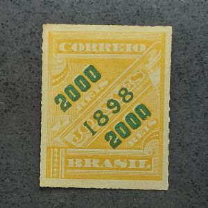 Selos Jornais Sobreestampados - C123 - Novo - 2000/1000 - Verde/Laranja - catálago marca R$480,00