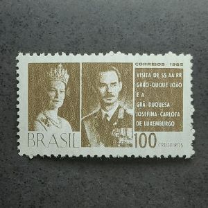 Visita dos Grãos Duques de Luxemburgo João e Josefina - CO539Y - Marmorizado - catálago marca R$275,00
