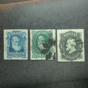 D. Pedro II - 3 selos do Império