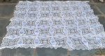 Toalha  de mesa  retangular  renda  bordada .Medida 140 cm x 1,90 cm