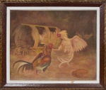 C. JEAN - OST - ACID - "Galos de Rinha" - ME: 62 cm x 73 cm; MI: 60 cm x 48 cm