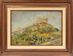 JOSÉ MARIA DE ALMEIDA (1906-1995) - Igreja Nossa Senhora da Penna - OST - RIO -1962 - ACID Assinado, datado e localizado no verso; ME: 78 cm x 60 cm; MI: 37 cm x 54 cm