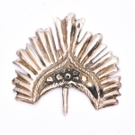 ARTE SACRA - Resplendor em metal espessurado à prata para imagem sacra. Medida: 2,5 cm